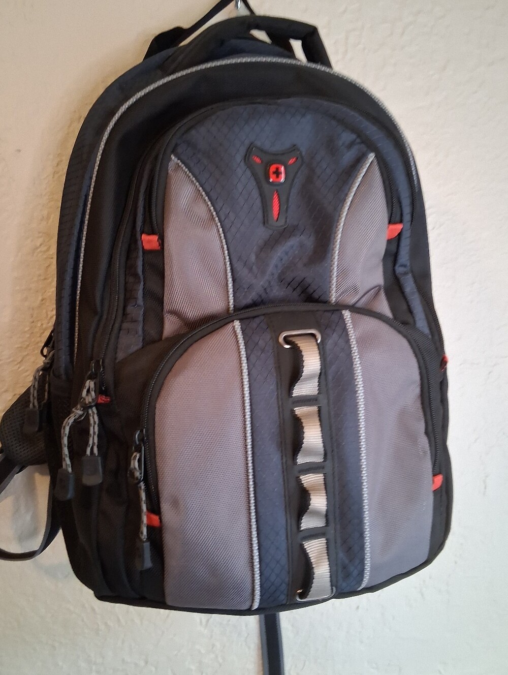 Men's Gray and Black Tech Backpack - Neutral Wegner